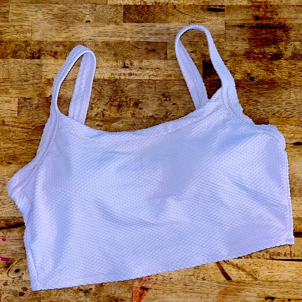 Aerie texture bathing suit top